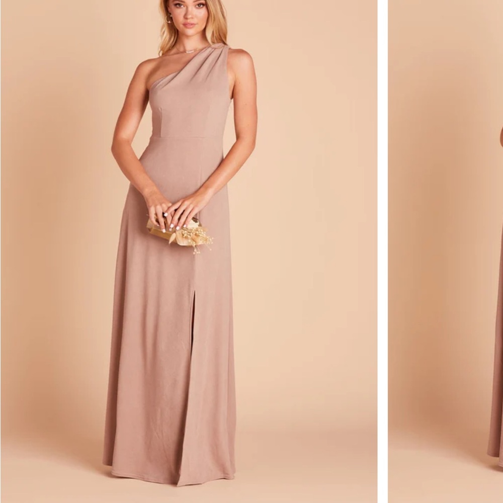Birdy Grey One-Shoulder Taupe Bridesmaid Dress